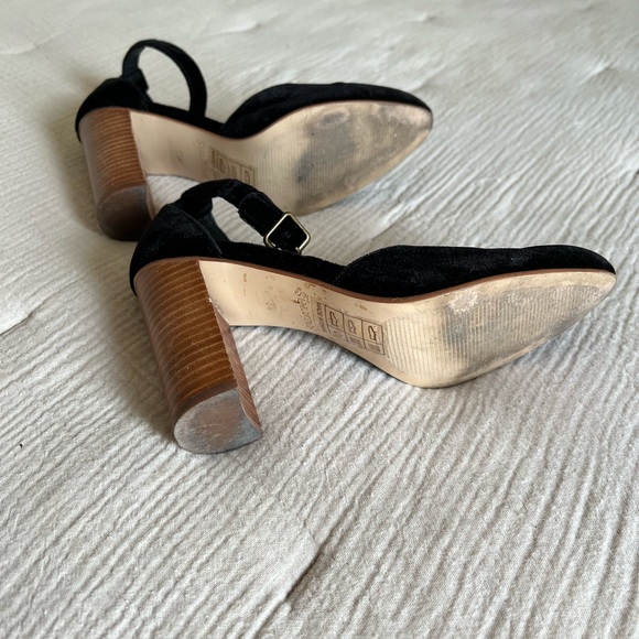 Soludos Size 7.5 Velvet Collette Heel in Black. In great condition! - Picture 4 of 6